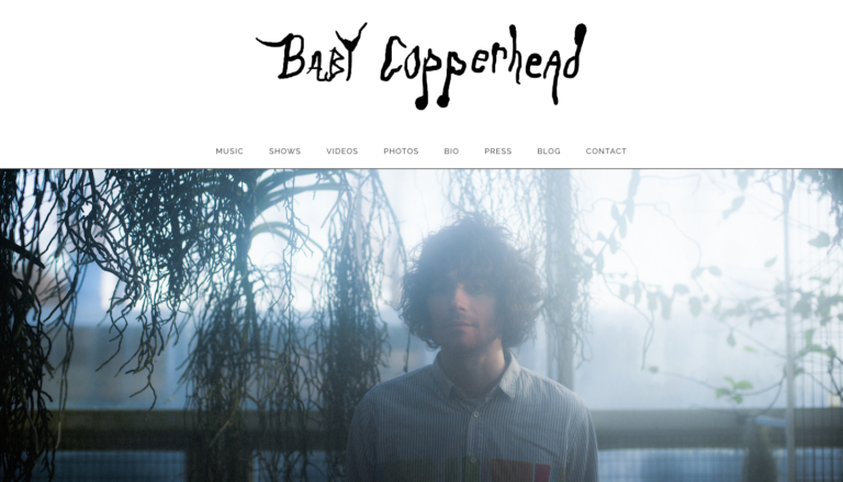 BabyCopperhead Website Landing Page